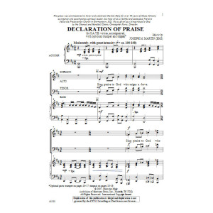 Declaration Of Praise