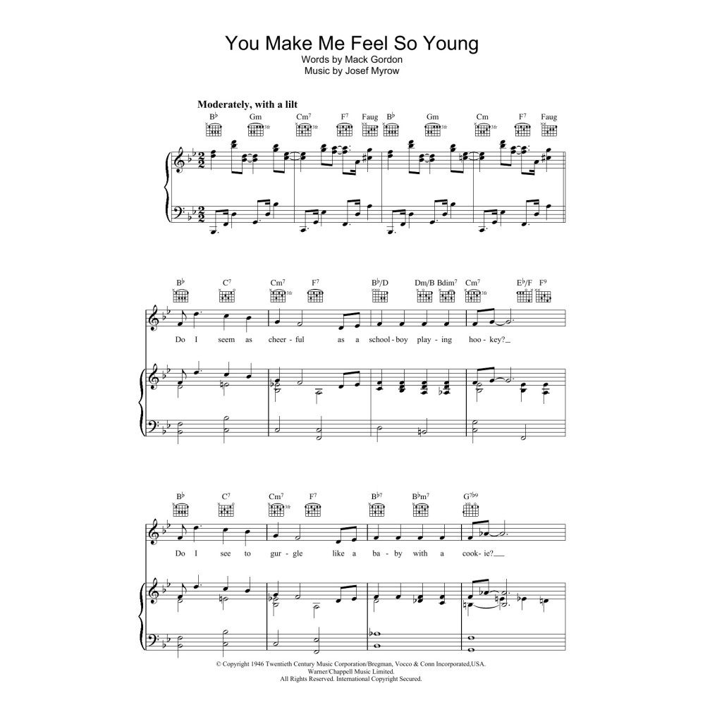 You Make Me Feel So Young
