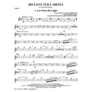 His Love Still Shines - Violin 1