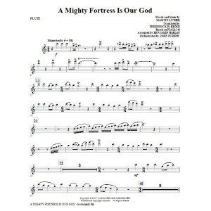 A Mighty Fortress Is Our God - Flute