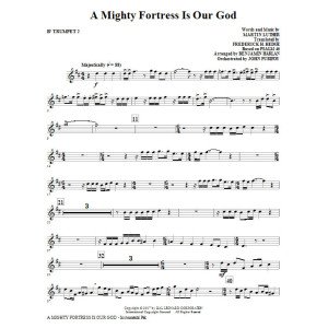 A Mighty Fortress Is Our God - Bb Trumpet 2