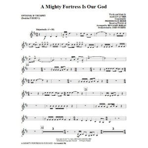 A Mighty Fortress Is Our God - Opt. Trumpet (Doubles Horn 1)