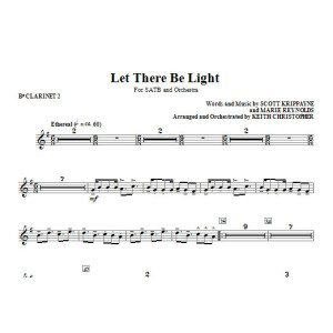 Let There Be Light - Bb Clarinet 2