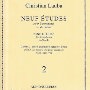 Christian Lauba, Neuf études pour sax...
