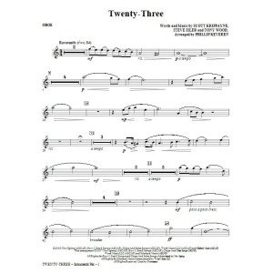 Twenty-Three (arr. Phillip Keveren) - Oboe