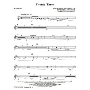 Twenty-Three (arr. Phillip Keveren) - Bb Clarinet