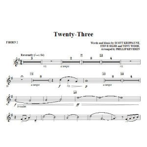 Twenty-Three (arr. Phillip Keveren) - F Horn 2