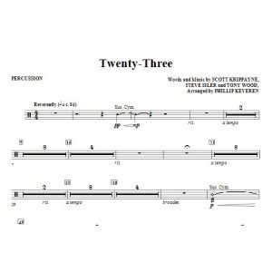 Twenty-Three (arr. Phillip Keveren) - Percussion