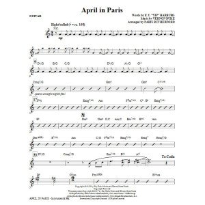 April In Paris - Guitar