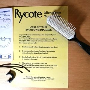 Rycote Bonnette anti-vent + windjammer fin années 90