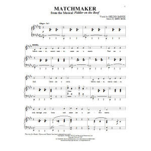 Matchmaker (from Fiddler On The Roof)