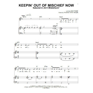 Keepin' Out Of Mischief Now