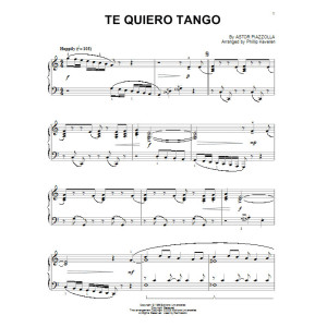 Te quiero tango (arr. Phillip Keveren)