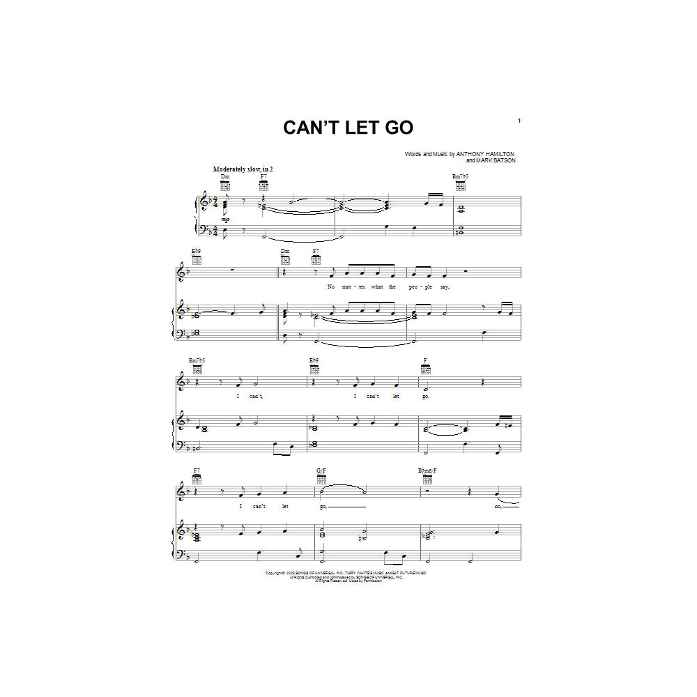 Can't Let Go