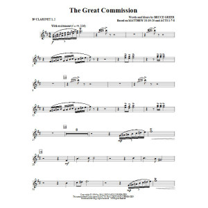 The Great Commission - Bb Clarinet 1 & 2