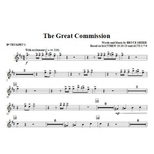 The Great Commission - Bb Trumpet 1