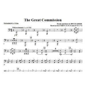 The Great Commission - Trombone 3/Tuba