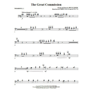 The Great Commission - Trombone 1 & 2