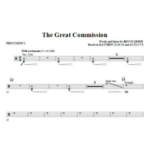 The Great Commission - Percussion 1