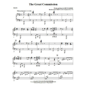 The Great Commission - Piano