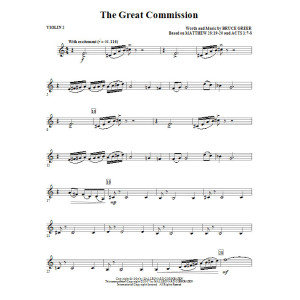 The Great Commission - Violin 2