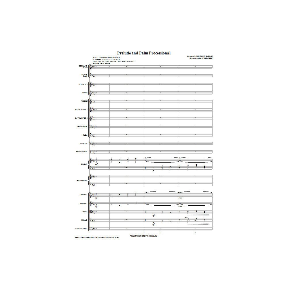Prelude And Palm Processional - Full Score
