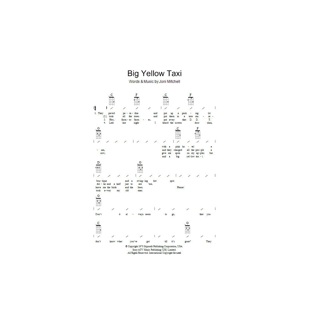 Big Yellow Taxi