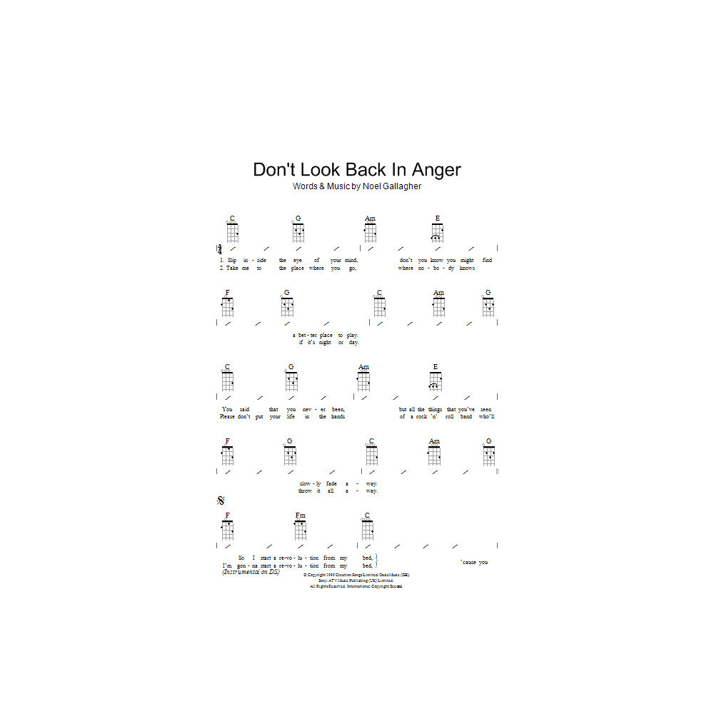 Don't Look Back In Anger