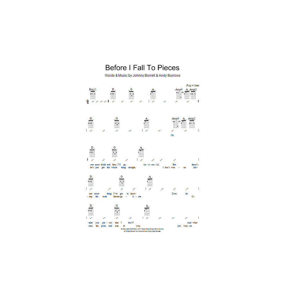 Before I Fall To Pieces