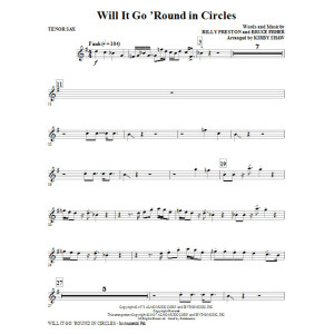 Will It Go Round In Circles - Tenor Sax