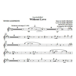 Without Love - Tenor Sax