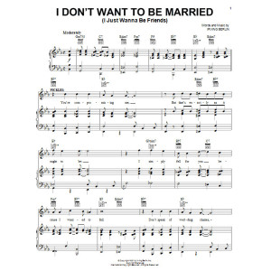 Ich will nicht verheiratet sein (ich will nur befreundet sein)