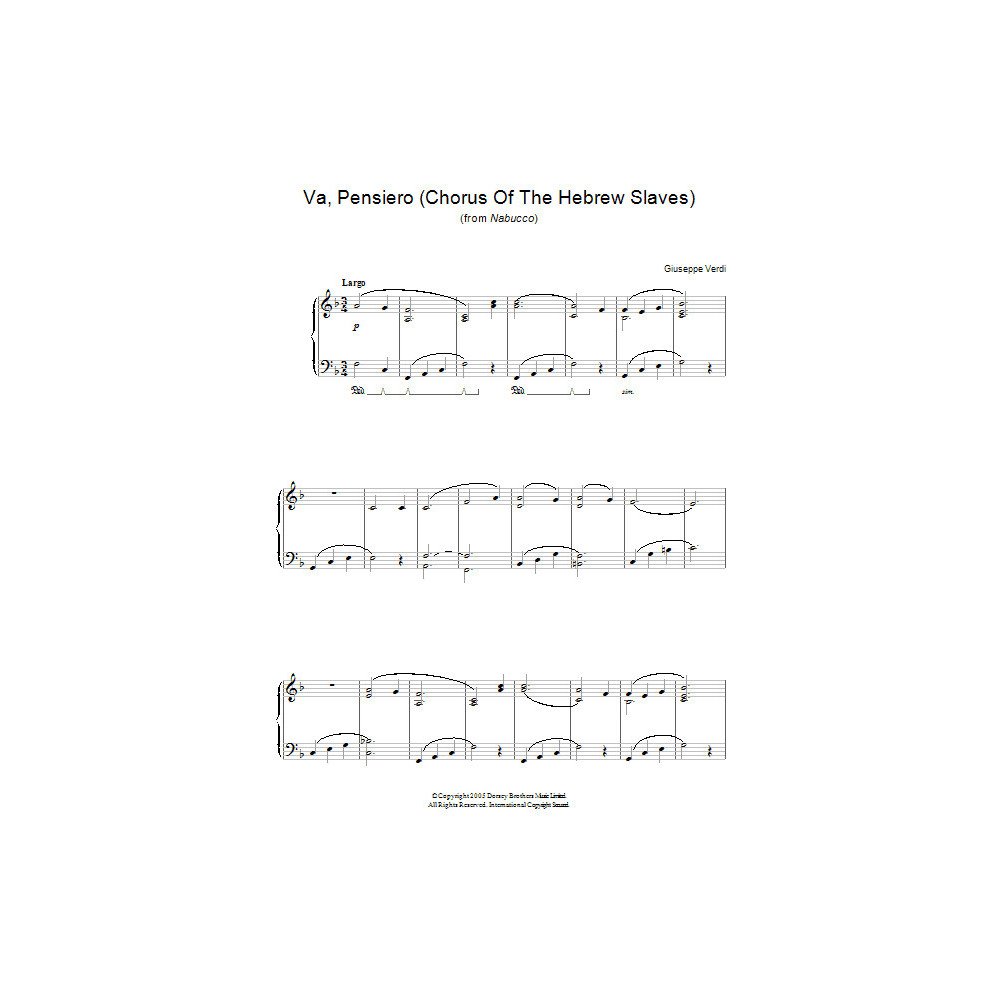 Va, pensiero (Chorus Of The Hebrew Slaves)
