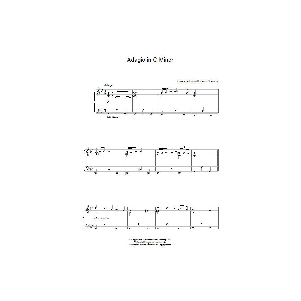 Adagio In G Minor