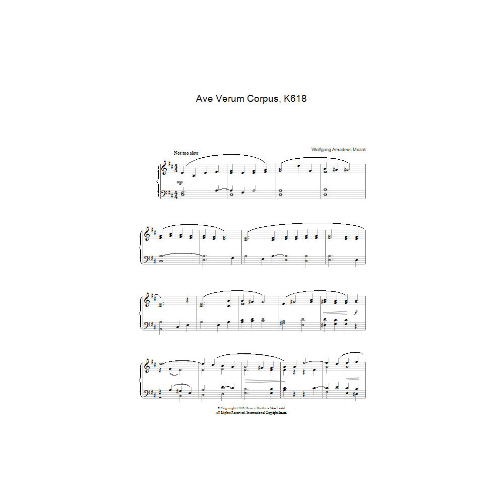 Ave Verum Corpus, K618