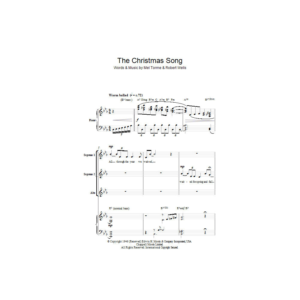The Christmas Song (Chestnuts Roasting On An Open Fire) (arr. Berty Rice)