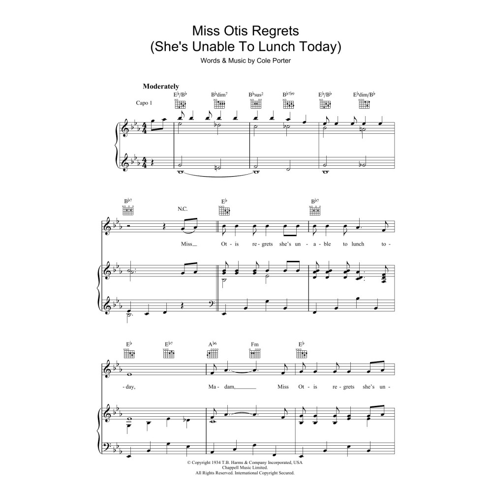 Miss Otis Regrets