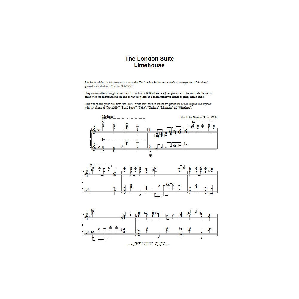 Limehouse (aus The London Suite)