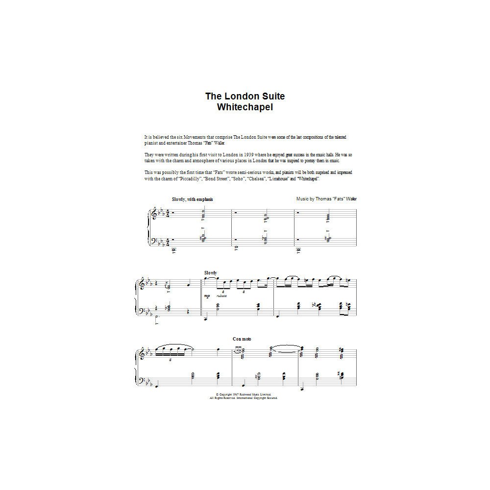 Whitechapel (aus The London Suite)