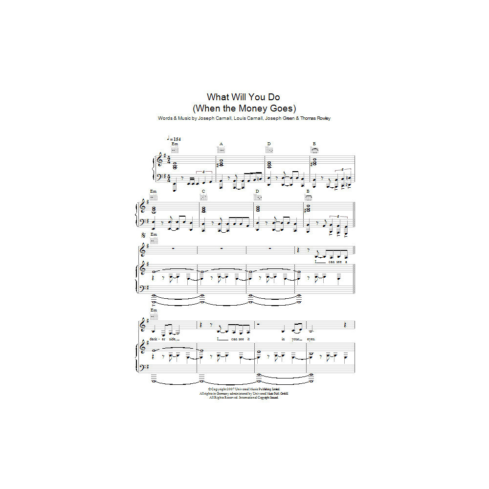 What Will You Do (When The Money Goes)