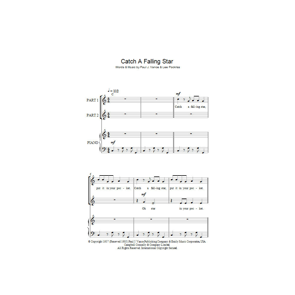 Catch A Falling Star (arr. Rick Hein)
