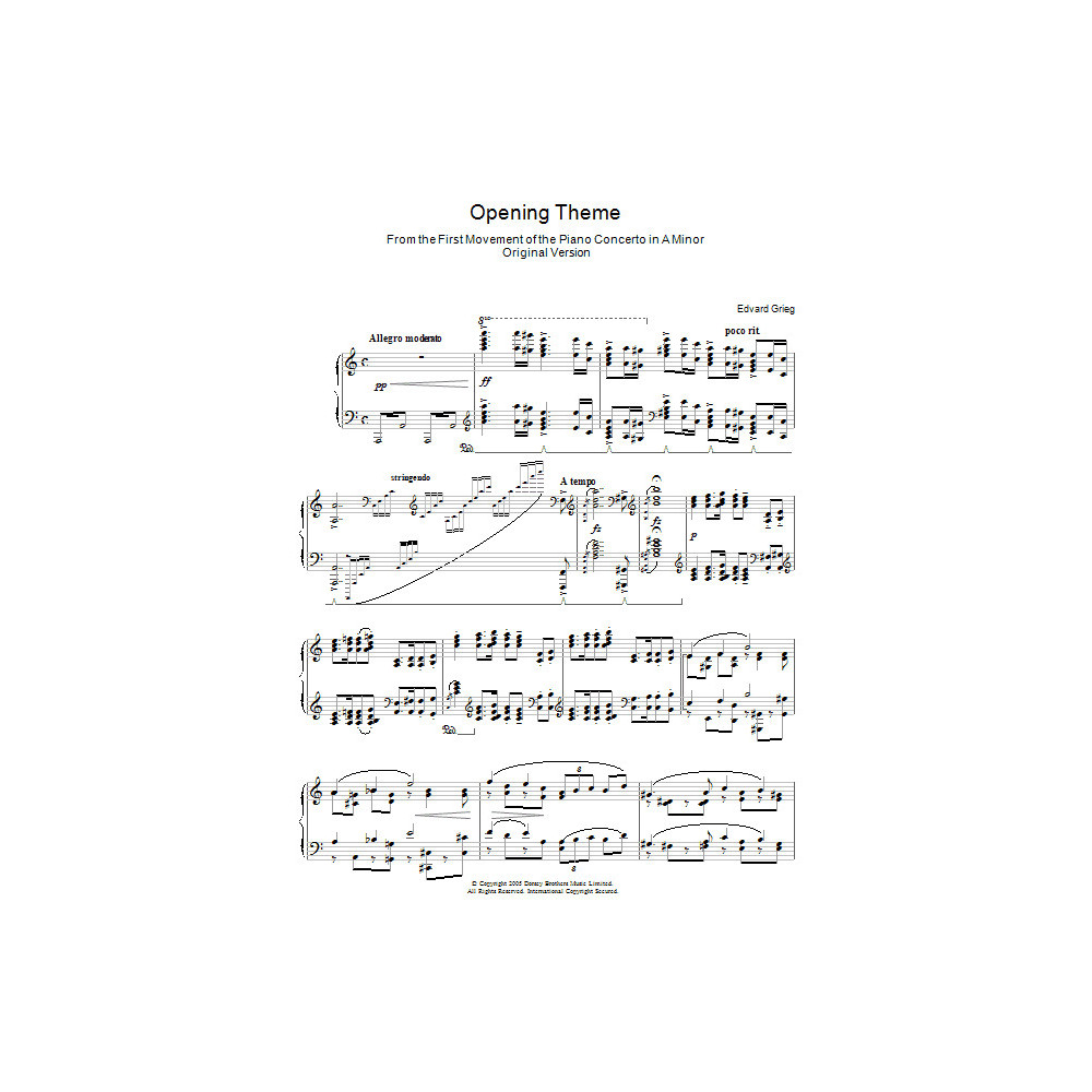 Piano Concerto In A Minor