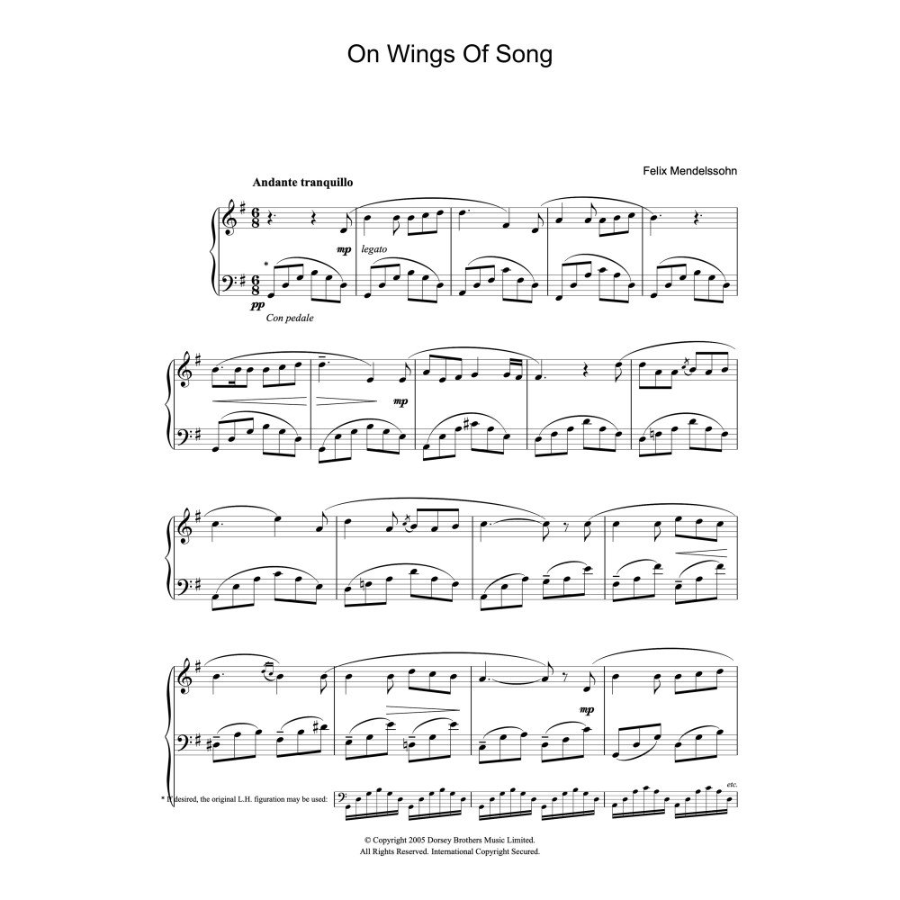 On Wings Of Song