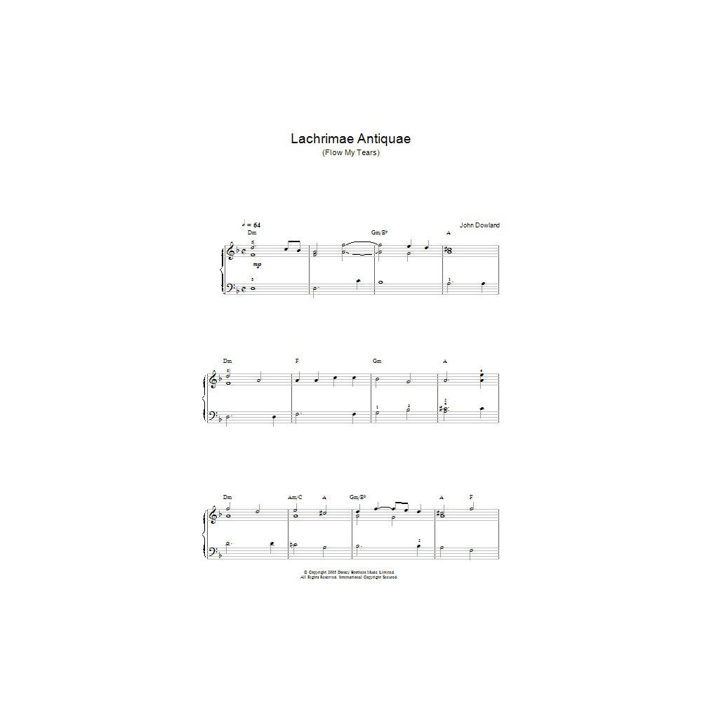 Lachrimae Antiquae (Flow My Tears)