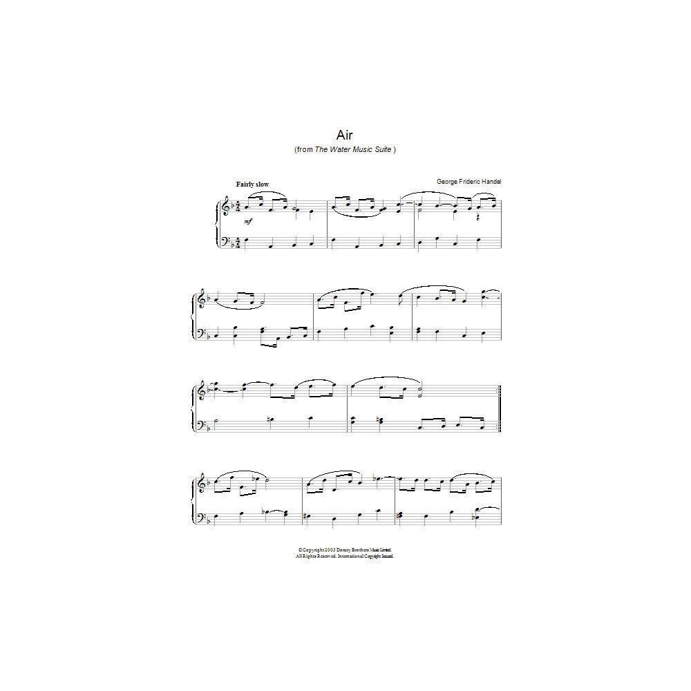 Luft (aus der Water-Music-Suite)