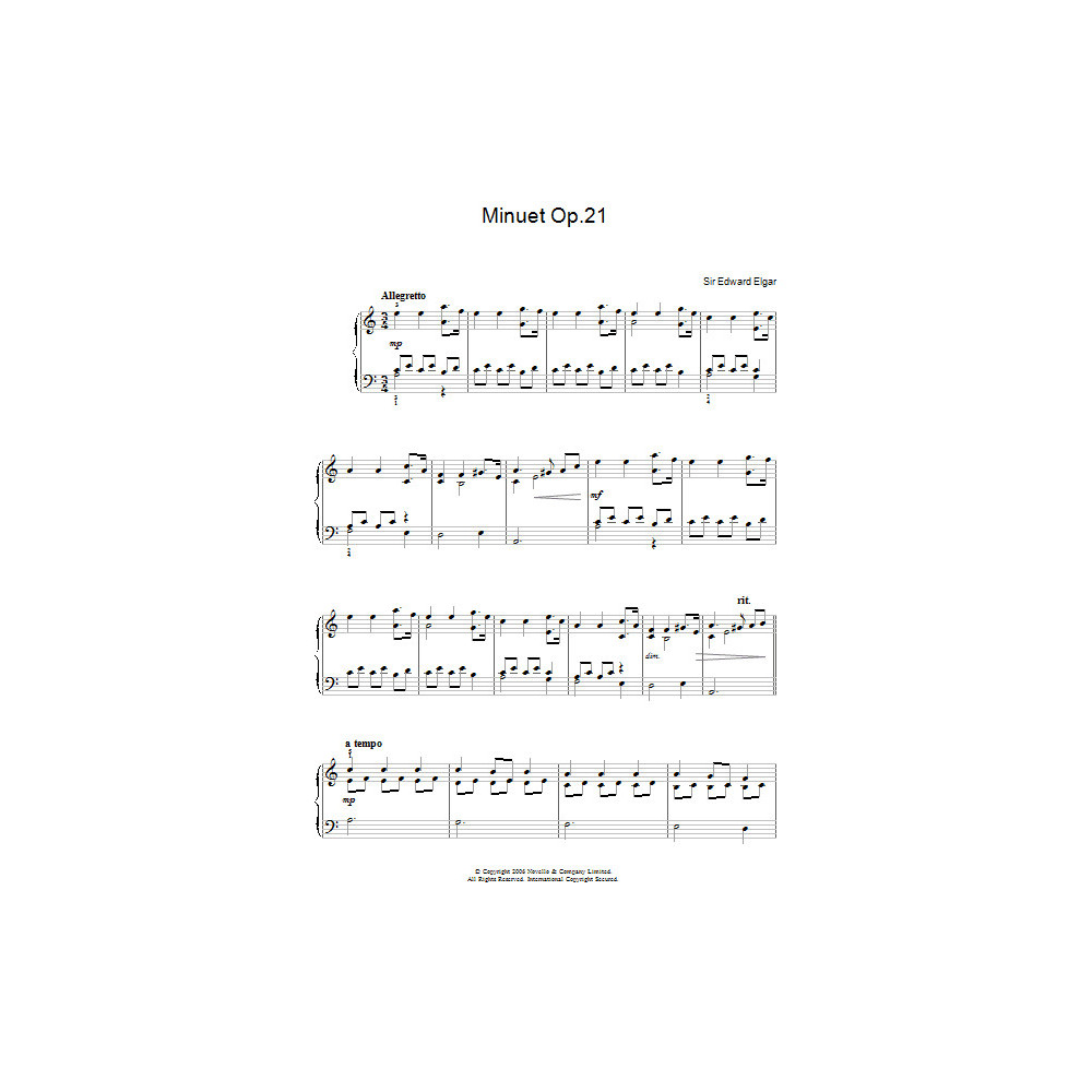 Menuett Op.21