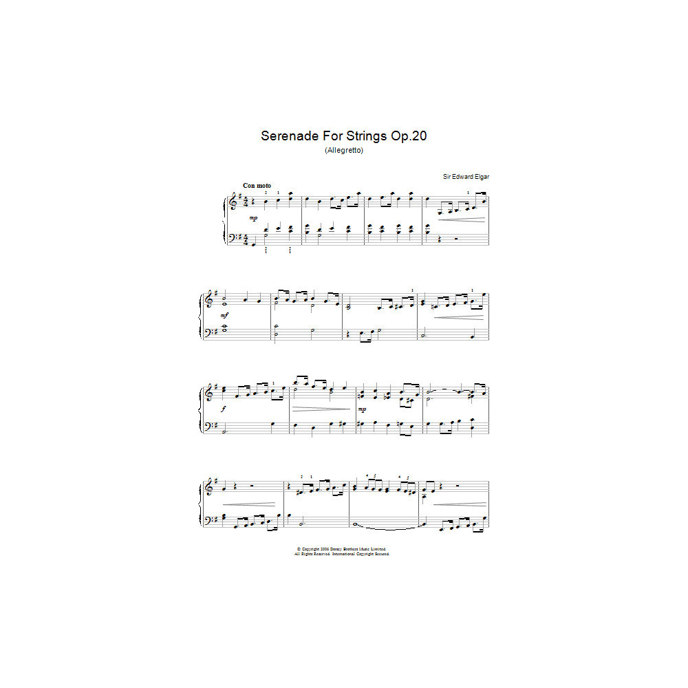 Serenade für Streicher Op.20 (Allegretto)