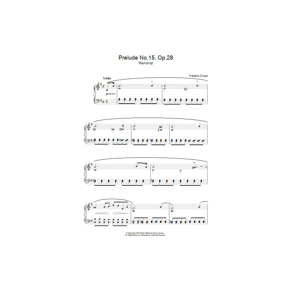 Prelude In Db Major, Op. 28, No. 15 (Raindrop)