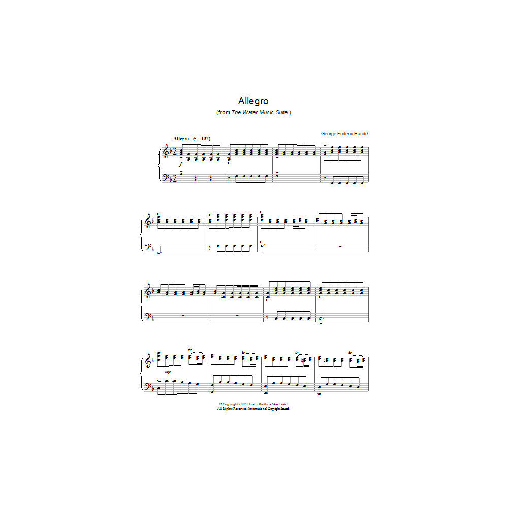 Allegro (from The Water Music Suite)