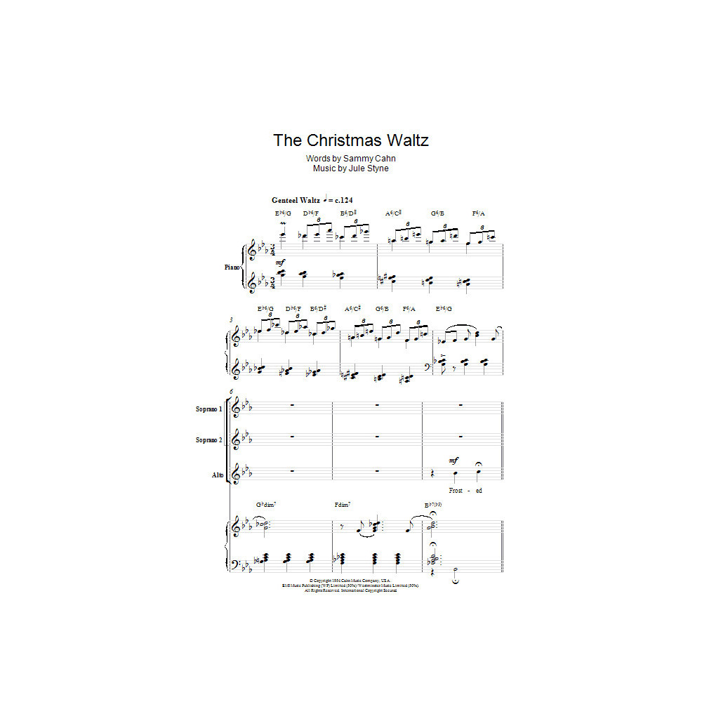 The Christmas Waltz (arr. Berty Rice)